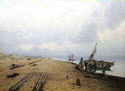 Oskar Herschend: Skagen - Südstrand, um 1880