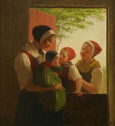 Julius Exner: Die kleinen Nachbarn, 1872